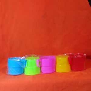 Tasas plásticas 5 pz